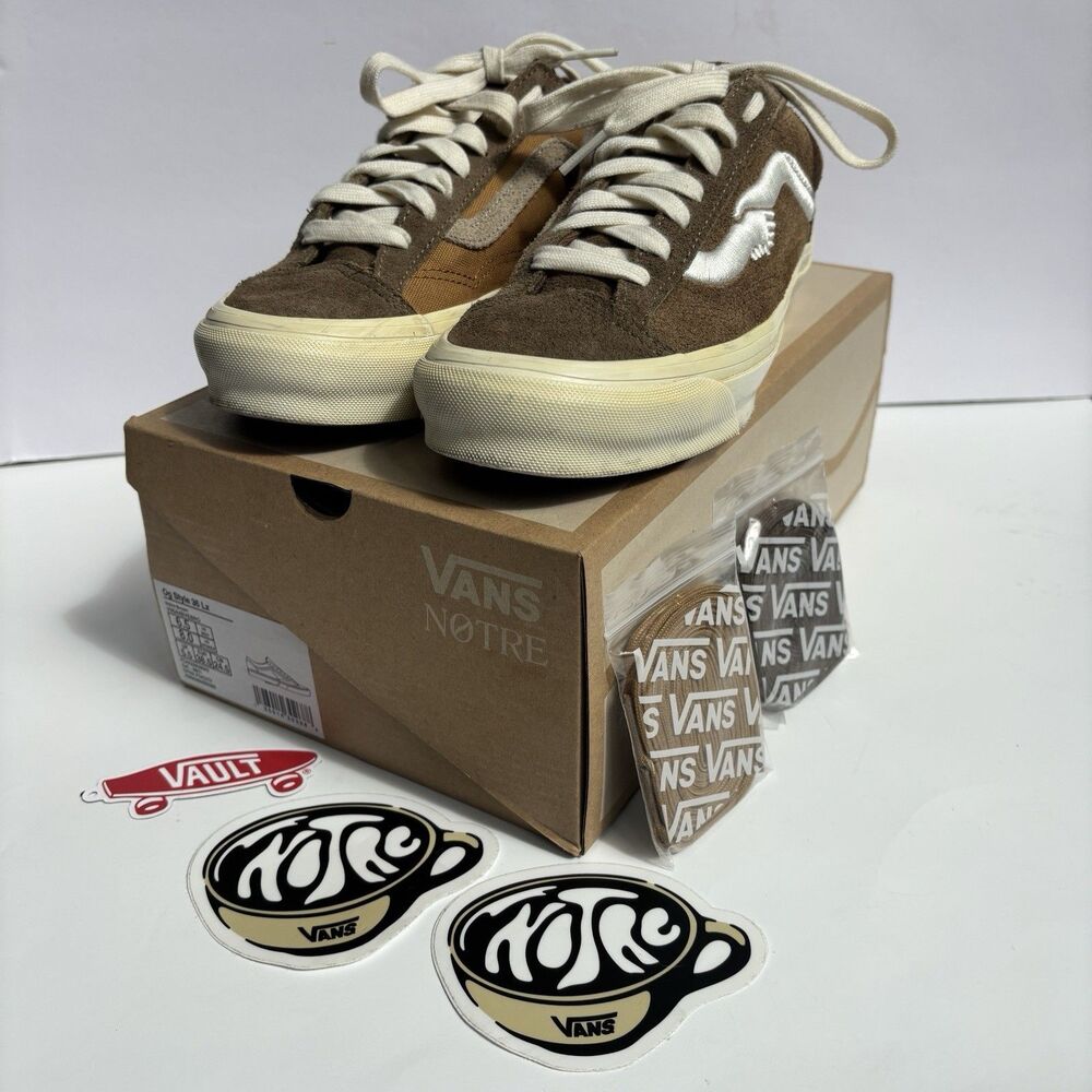 Vans X Notre OG Style 36 LX Espresso Mocha Brown VN0A4BVEBRO M 6.5 W 8